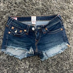 True Religion jean shorts
